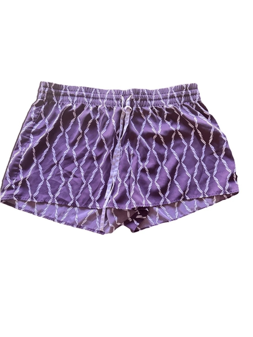 Small Gilligan & O'Malley Purple Shorts with Light Pink Rope Print